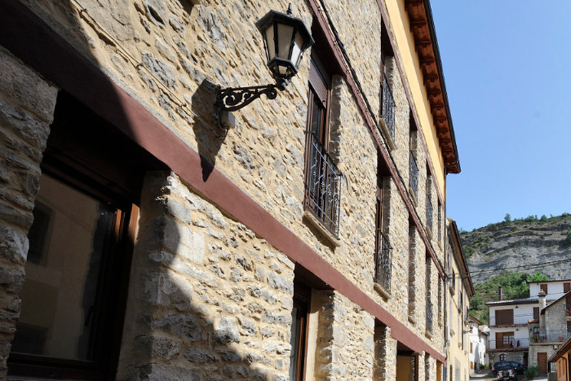 Calle de un pueblo de Huesca´.