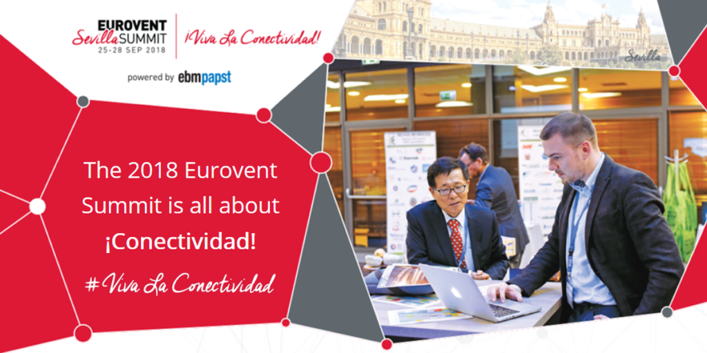 Pantallazo de la página de inicio de la web de EuroventSummit 2018 en Sevilla.
