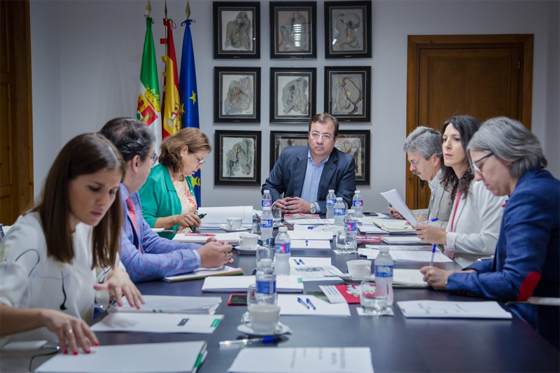 Reunión del Consejo de Gobierno de Junta de Extremadura. 