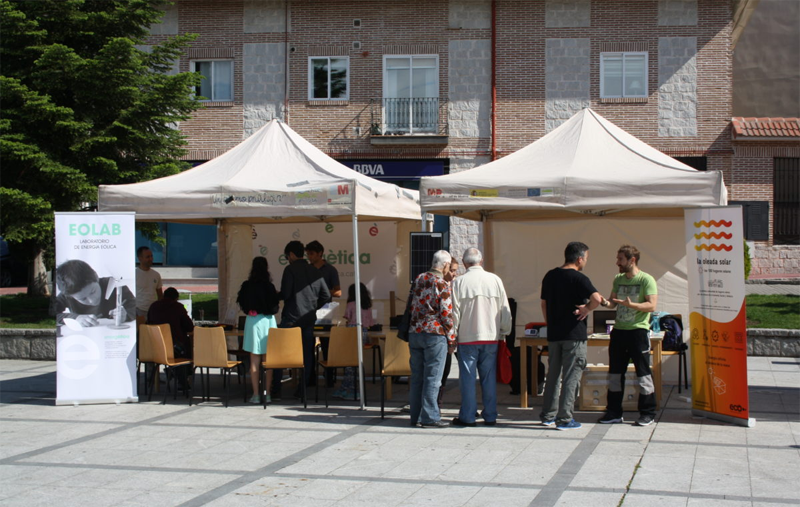 Participación de Ecooo en una feria energética. 