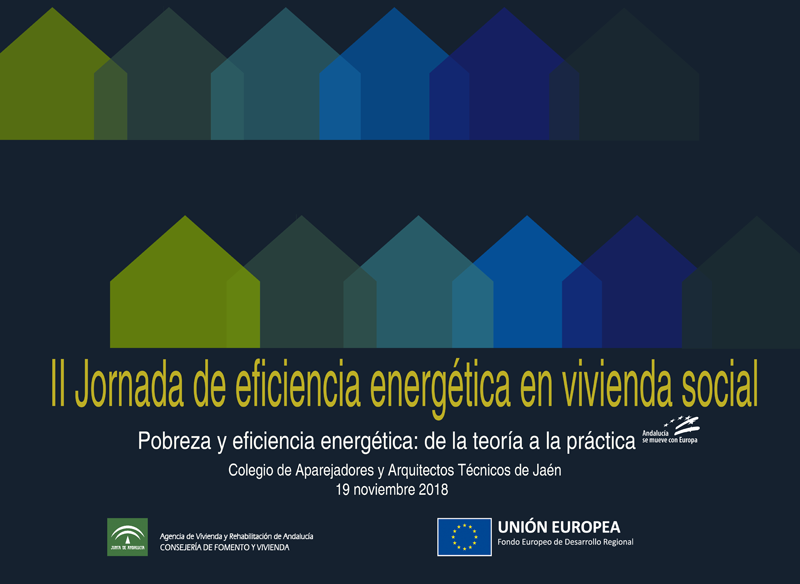 Cartel de la convocatoria a la II Jornada de eficiencia energética en vivienda social