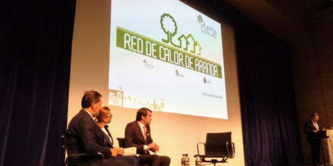 Los edificios conectados a la red de calor de biomasa de Aranda de Duero reducirán su factura eléctrica hasta en un 30%