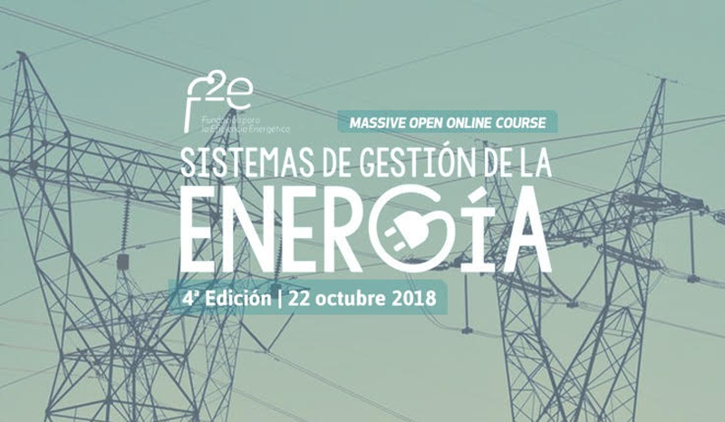 Imagen de la convocatoria de la cuarta edición del curso online de Sistemas de Gestión de la Energía