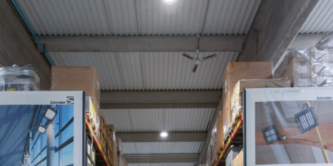 Schréder consigue un ahorro energético del 40% al instalar las luminarias led Indu Bay Gen2