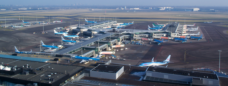 Aeropuerto de Ámsterdam. 