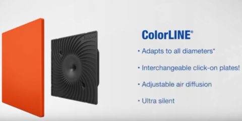 Rejilla de ventilación multicolor ColorLINE®: La cita