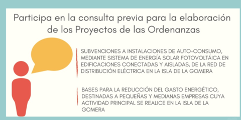 La Gomera recoge propuestas ciudadanas para definir las bases de los incentivos a la implantación de energías renovables