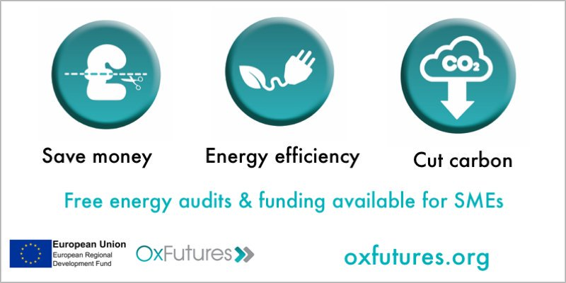 Proyecto OxFutures: subvencionar obras para la mejora energética y la reducción de CO2 de las pymes en Oxfordshire