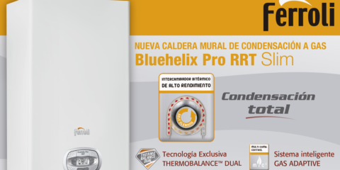 Bluehelix Pro RRT Slim, la nueva caldera de condensación de Ferroli con grupo térmico integrado de patente propia