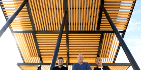 Pérgolas solares de autoconsumo abastecen de energía limpia el alumbrado de un parque de Valencia