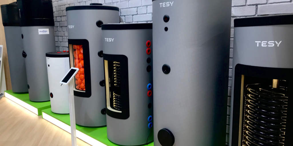 Termos eléctricos de TESY en el stand de ISH 2019.