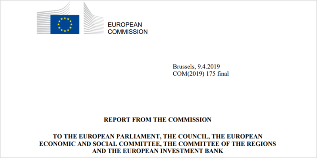 Portada del 4º Informe de la Comisión Europea sobre el estado de la Unión de la Energía