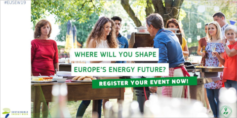En mayo y junio se celebran los Energy Days de la Semana de la Energía Sostenible de la UE (EUSEW19)