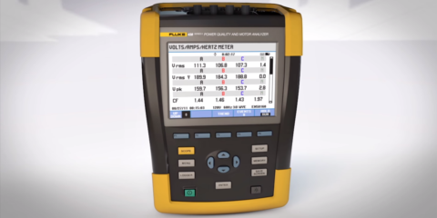 Descripción general del Analizador de calidad eléctrica y motores Fluke 438-II