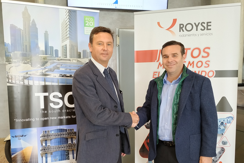 Firma del acuerdo entre TSO y Grupo Royse. 
