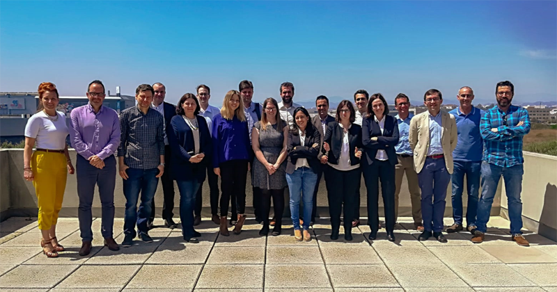 Participantes en la reunión del proyecto eTEACHER celebrada en Málaga. 