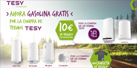 Campaña promocional de TESY para instaladores por la compra de termos BelliSlimo y Modeco