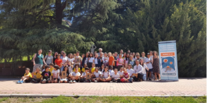 Escolares premiados por el Ayuntamiento de Madrid.