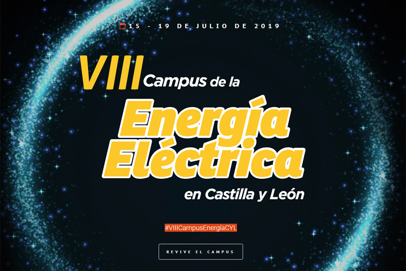 Anuncio del VIII Campus de la Energía Eléctrica de Castilla y León. 