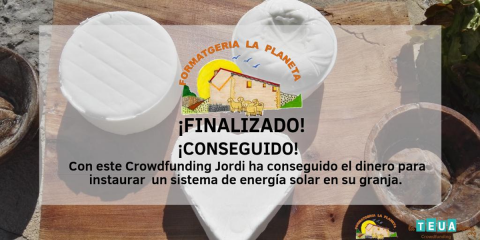 El micromecenazgo financiará una instalación solar para fabricar queso artesanal en una granja ecológica de Castellón