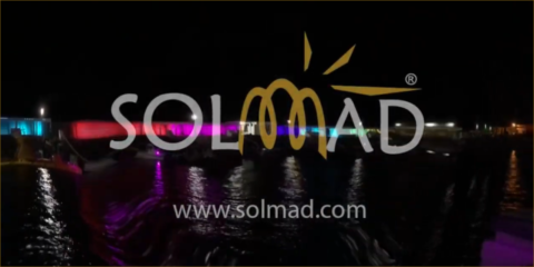 Proyecto BLUELed de Solmad en el muelle del puerto de Mogán (Gran Canaria)