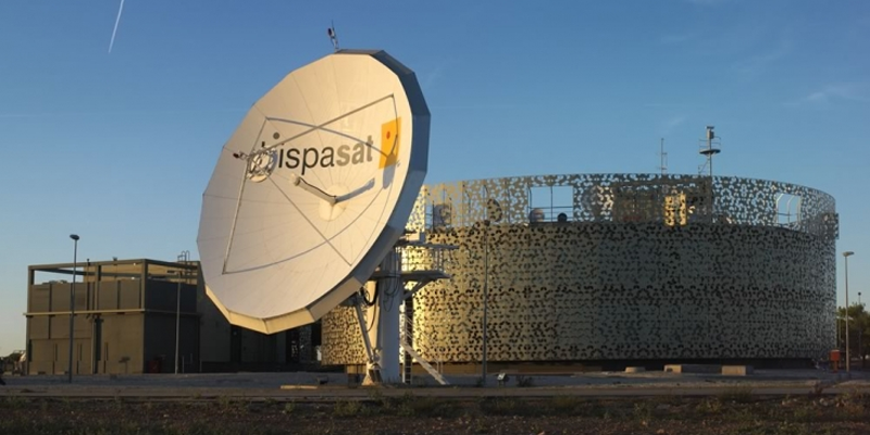 Centro de control de satélites de Hispasat en Arganda de Rey (Madrid)