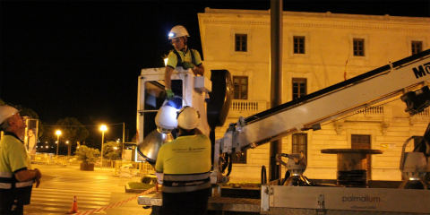 El Ayuntamiento de Palma instala 3.510 luminarias LED dentro del plan de mejora de la sostenibilidad energética