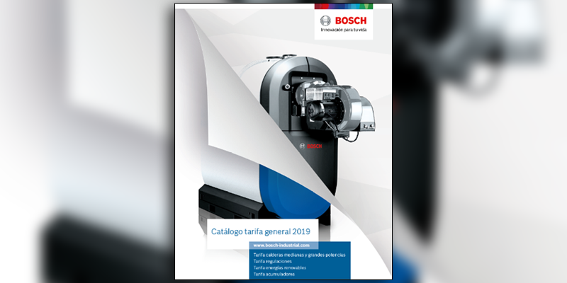 El nuevo catálogo tarifa general 2019 de Bosch Termotecnia, que está vigente desde el 1 de septiembre, aúna todas las soluciones en eficiencia energética para calefacción comercial e industrial.