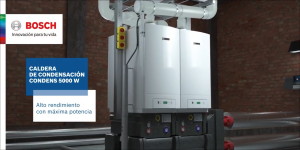 Caldera de condensación Condens 5000 W de Bosch Comercial e Industrial.