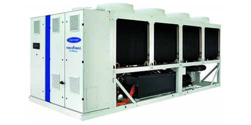 Enfriadoras AquaForce Vision 30KAVP-ZE con refrigerante PUREtec de bajo potencial de calentamienteo global. 
