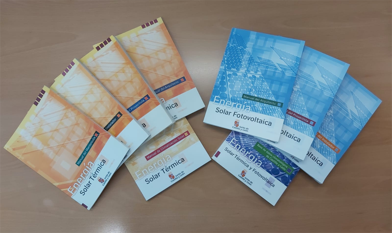 Manuales de energía solar térmica y fotovoltaica publicados por el EREN.