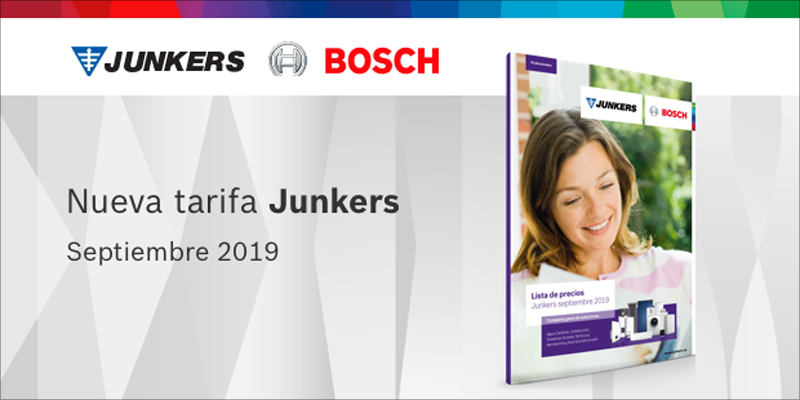 Nueva tarifa Junkers Septiembre 2019