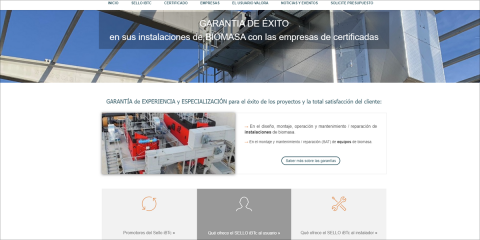 Avebiom activa la web que gestiona el Sello del Instalador de Biomasa Térmica Certificado