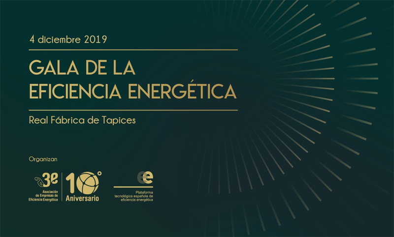 Anuncio de la Gala de la Eficiencia Energética 2019.