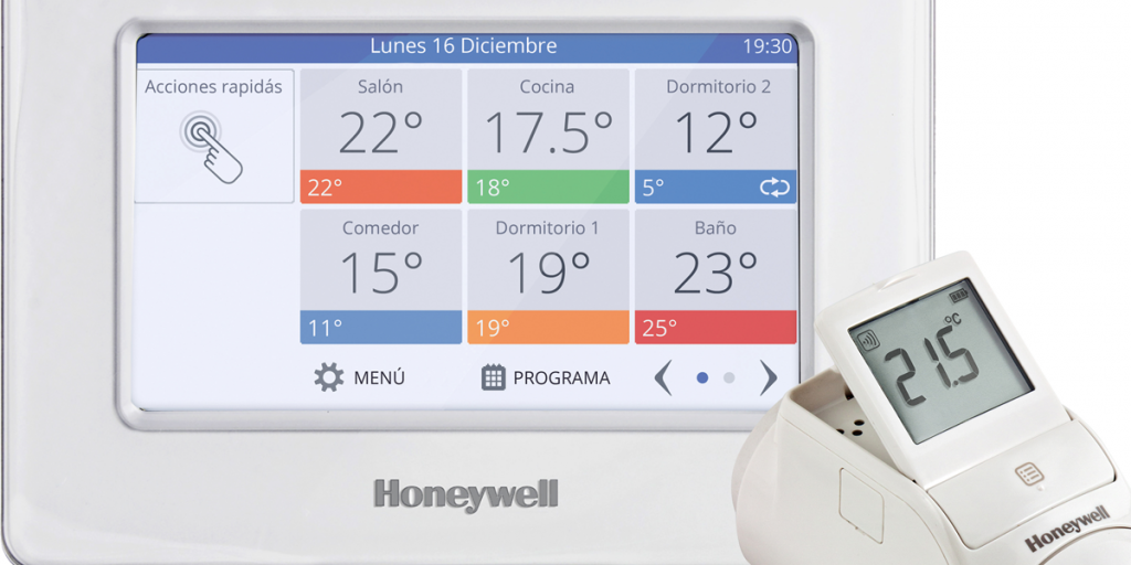 Evohome Honeywell Combinación Válvulas termostáticas Confort Térmico