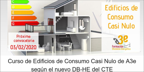 La plataforma de formación de A3e lanza nueva convocatoria para el curso ‘Edificios de Consumo Casi Nulo’
