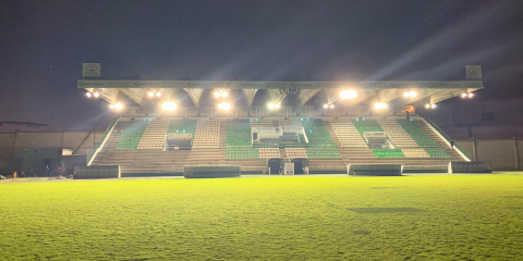 El Club Polideportivo Cacereño apuesta por iluminación LED y energía verde en su Estadio Príncipe Felipe