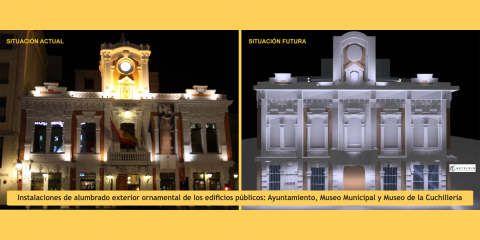 Tres edificios municipales de Albacete pasarán a ser Clase A tras la renovación del alumbrado exterior ornamental