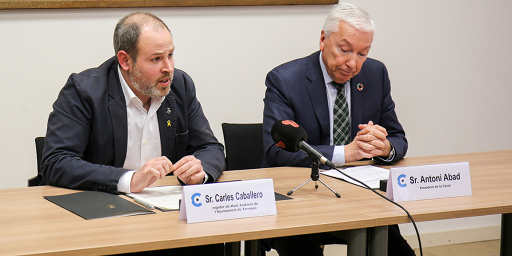 Cecot y el Ayuntamiento de Terrassa firman un convenio de colaboración para fomentar la transición energética de las empresas.