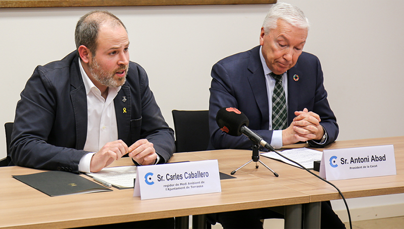 Cecot y el Ayuntamiento de Terrassa firman un convenio de colaboración para fomentar la transición energética de las empresas. 