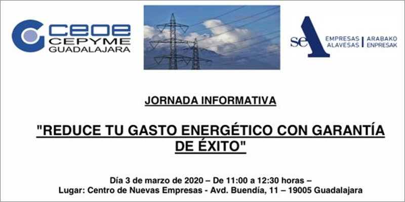Jornada informativa sobre la compra agrupada de energía por parte de empresas de Guadalajara.