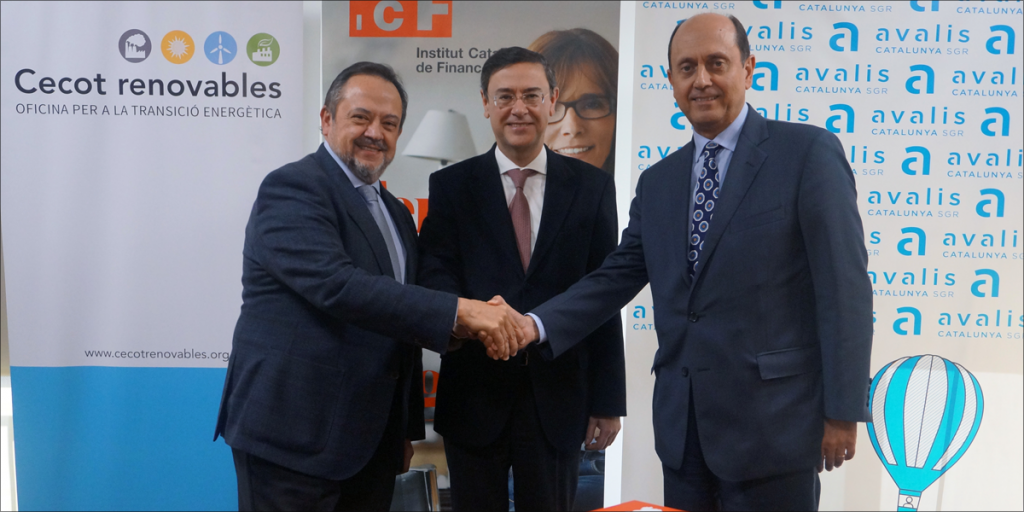El ICF, Avalis y la Cecot firman un convenio para promover la financiación de proyectos de transición energética
