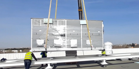 La firma Adisa Heating instala un equipo autónomo de producción de calor en un centro comercial de Madrid