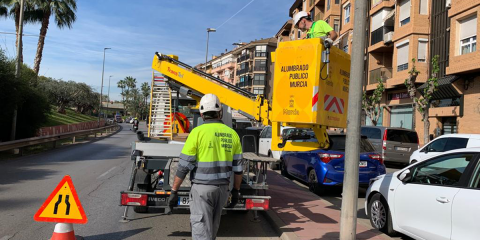 La modernización del alumbrado público en la ciudad de Murcia evita la emisión de 690 toneladas de CO2