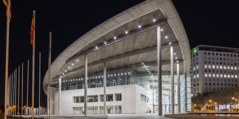 El 70% de la iluminación del Palacio de Congresos de Valencia ya se ha adaptado a la tecnología LED