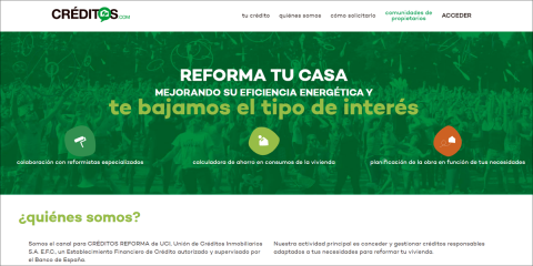 Plataforma online de gestión de préstamos para rehabilitación energética de viviendas y edificios comunitarios
