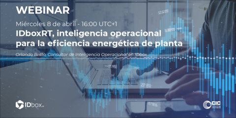 Webinar gratuito sobre IDboxRT, inteligencia operacional para la eficiencia energética de planta