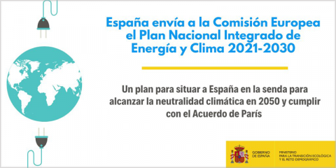 El Gobierno envía a Bruselas el Plan Nacional Integrado de Energía y Clima 2021-2030