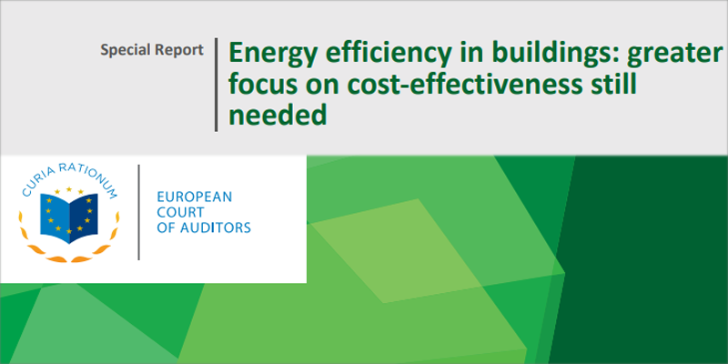 El Tribunal de Cuentas Europeo insta a enfocar la financiación en el ahorro energético de los edificios