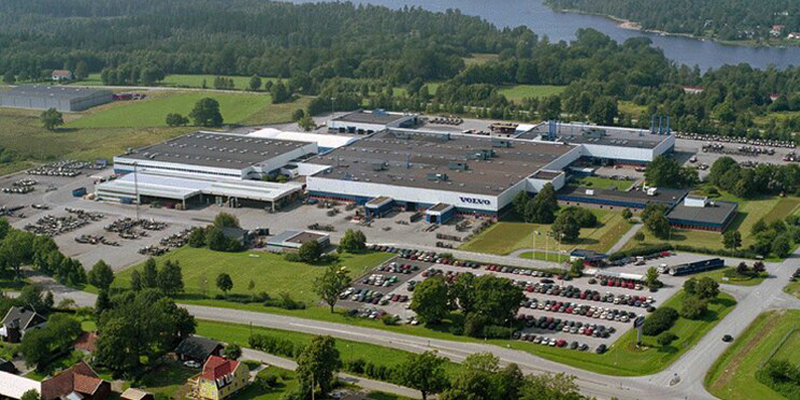 La planta de autobuses de Volvo en Borås funciona únicamente con energía renovable
